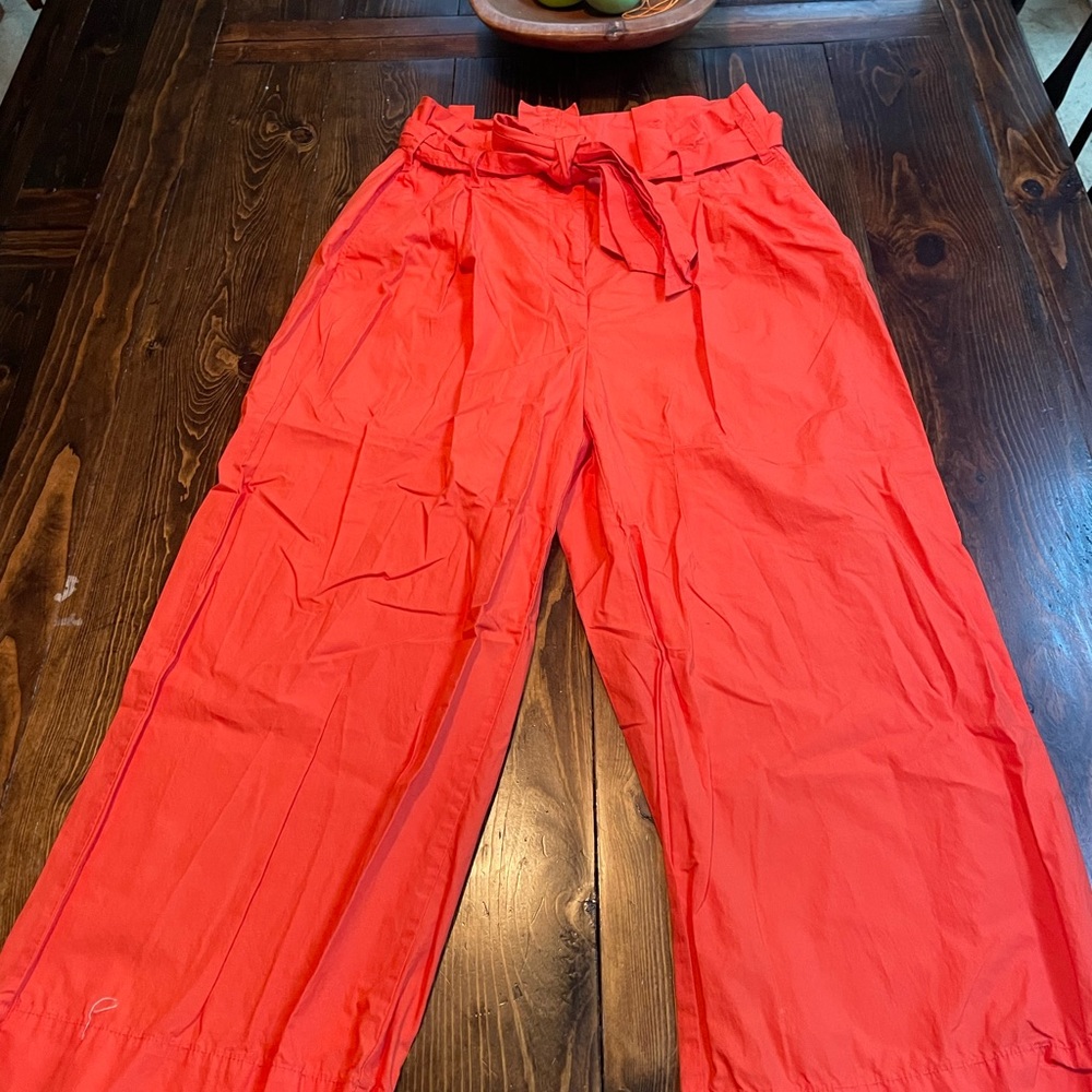 J. Crew Orange Wide Leg Jumpsuit with Breezy Fit